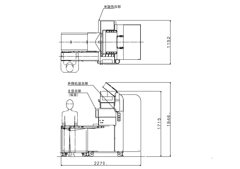 连续寿司卷机Ⅱ饭片供应型